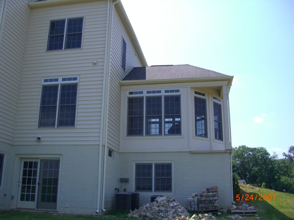 Home addition — exterior detail