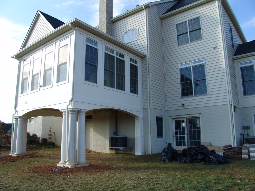 Home addition — finished exterior