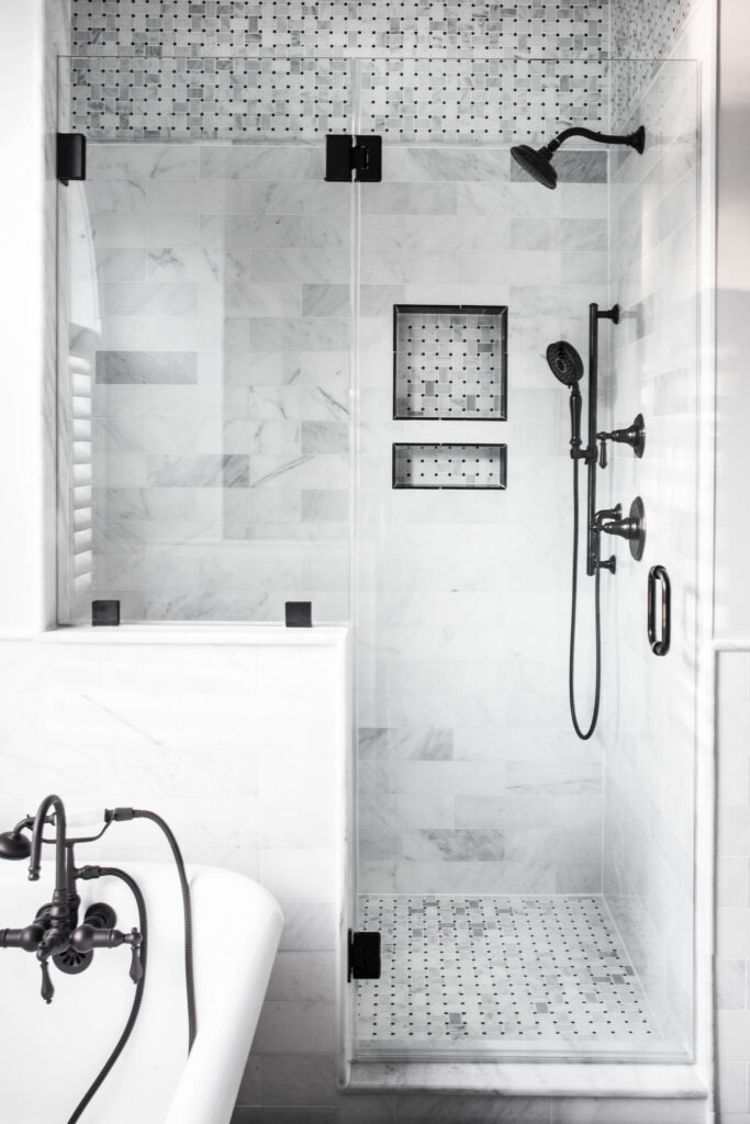 Bathroom remodel — master bathroom detail