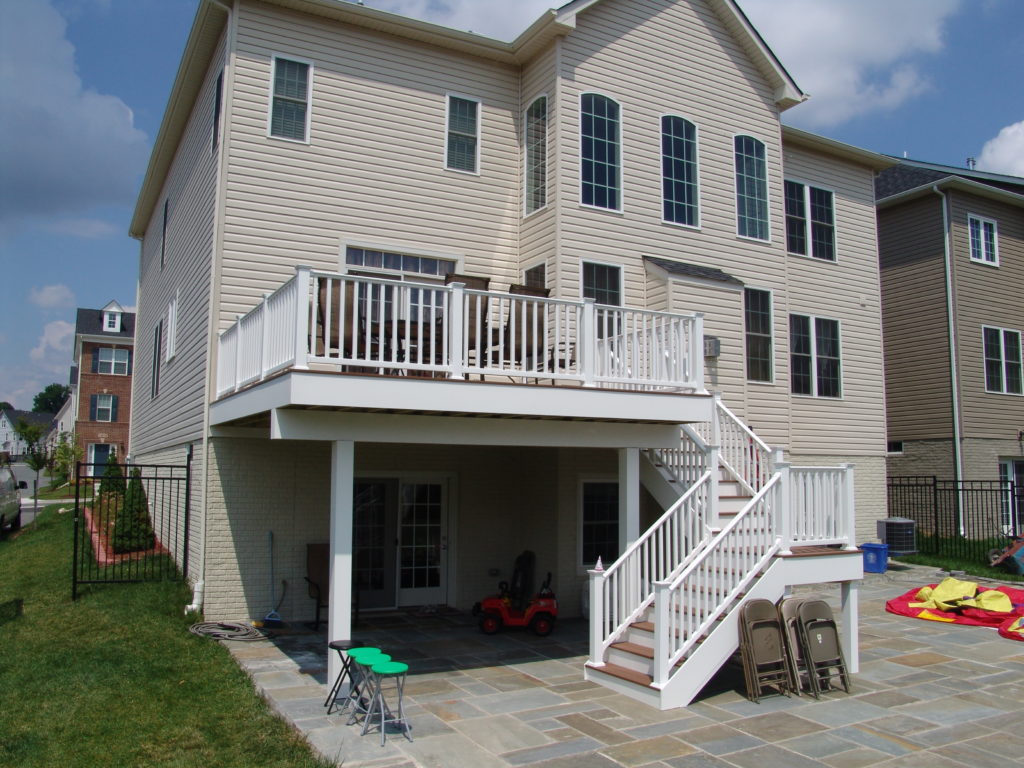 Suburban deck remodel — finished result