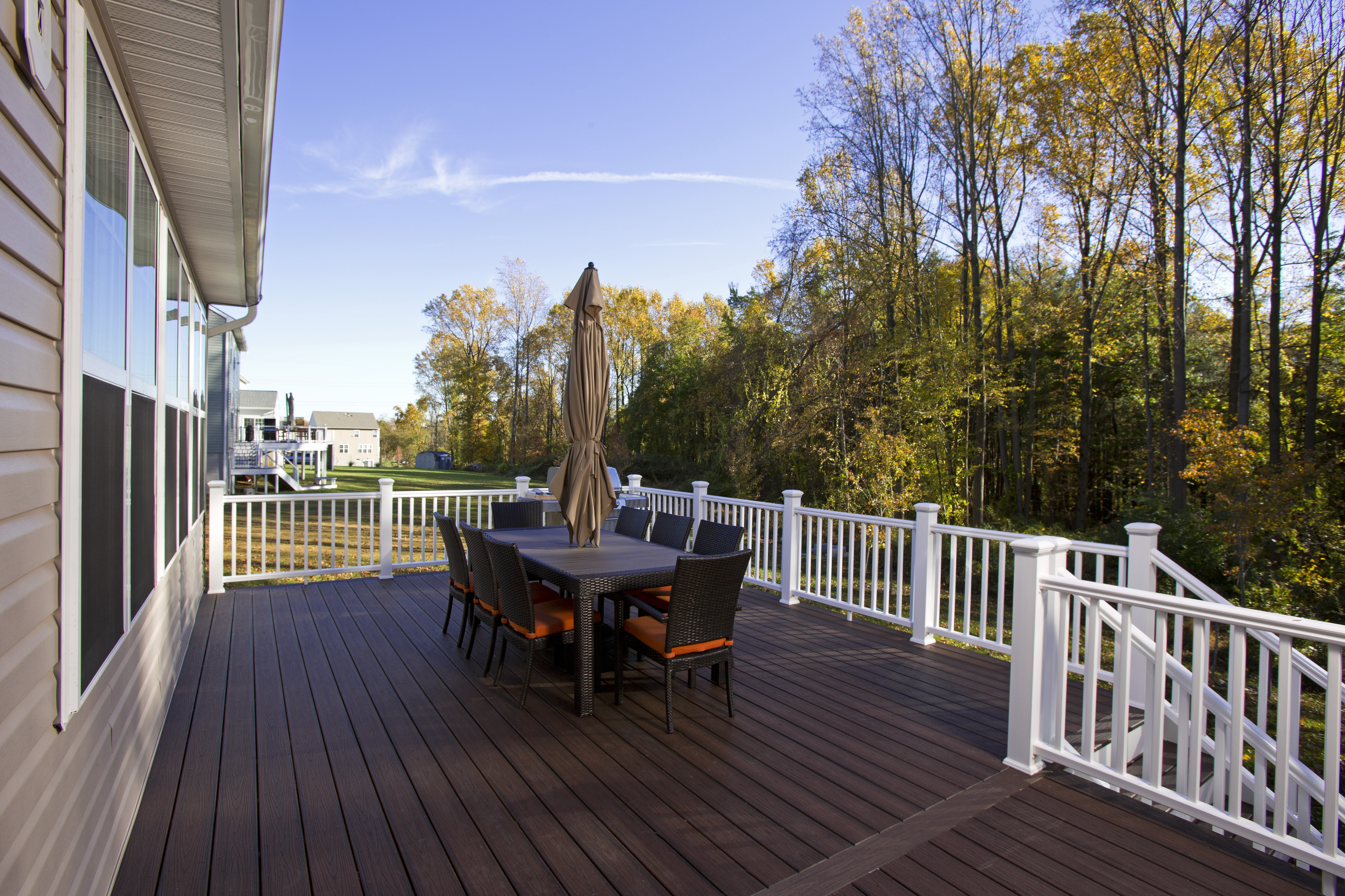 Deck — evening view