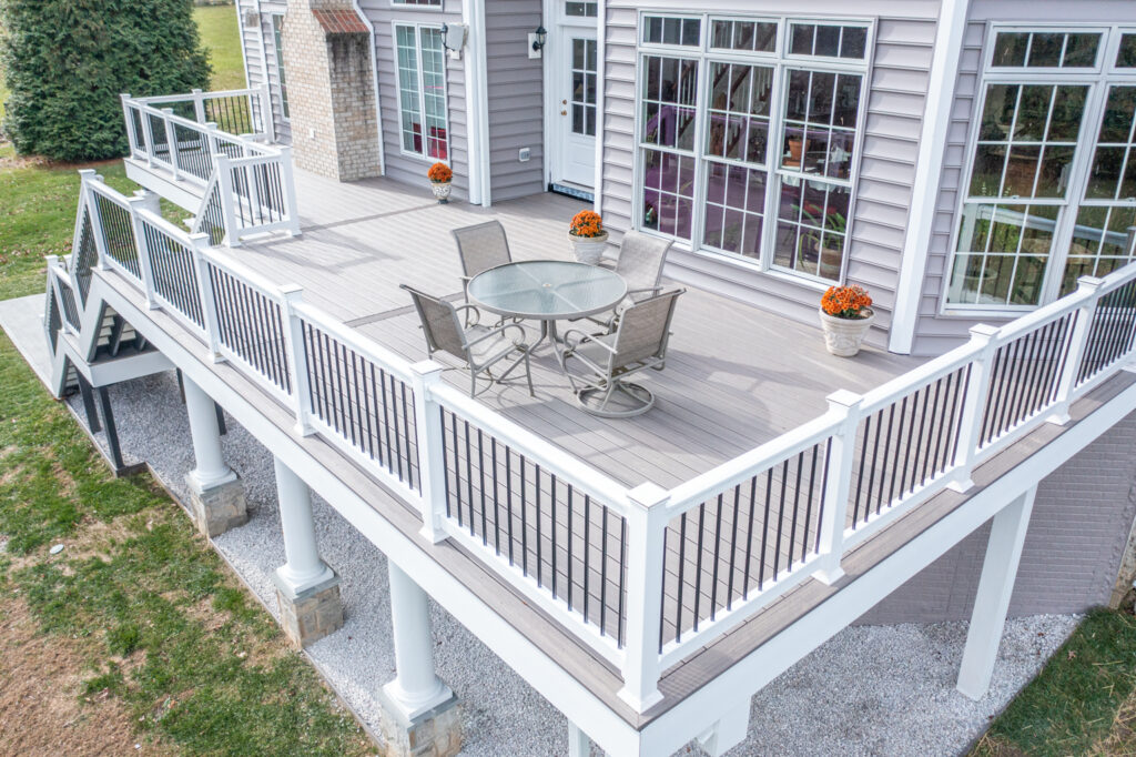 Deck — railing and finish