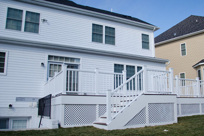 Suburban deck remodel — finished result